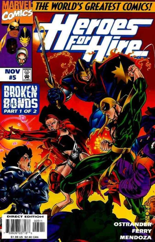 HEROES FOR HIRE (1997 MARVEL) #5 NM- AGSQ88