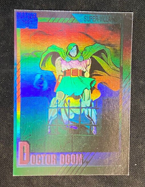 DOCTOR DOOM HOLOGRAM CARD 1991 IMPEL EX-MT 6