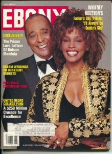 Ebony 6/1990-Whitney Houston-Nelson Mandela-United Negro College Fund-FN