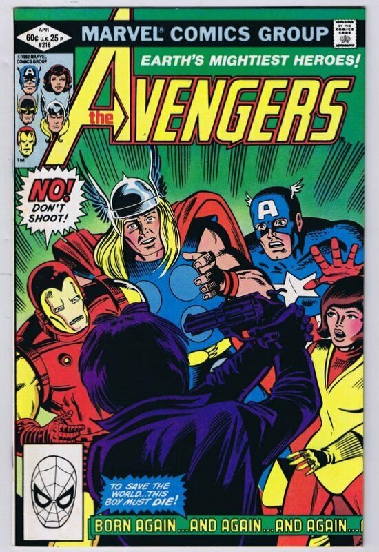 Avengers #218 ORIGINAL Vintage 1982 Marvel Comics