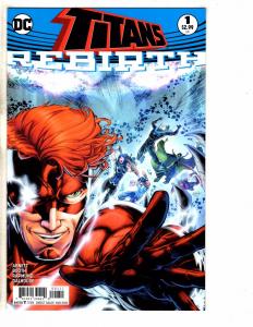 Lot Of 2 DC Rebirth Comic Books Teen Titans # 1 & Titans # 1 Robin Batman TW58