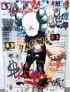 KAW KAWS BEARBRICK | 22×32 INDOOR AREA RUG | FLOOR MAT | FAN DECOR | WALL ART