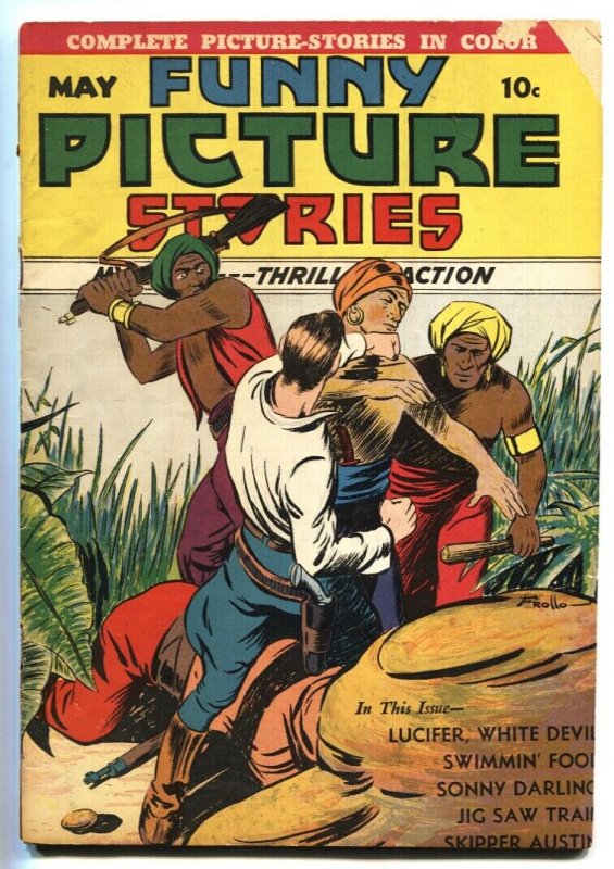 Funny Picture Stories Vol. 3 #3 1939-Last issue-RARE Centaur comic book