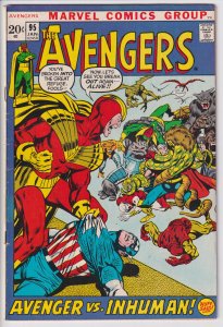 AVENGERS #95 (Jan 1972) VGF 5.0 cream to white! Neal Adams!