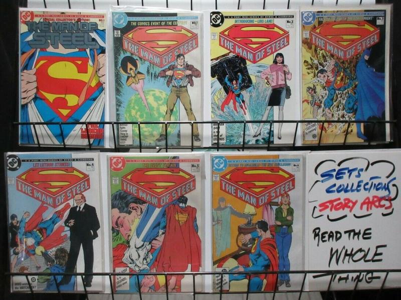 MAN OF STEEL 1-6 COMPLETE  JOHN BYRNE both covers