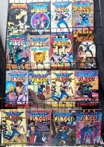 FIRST COMICS  184 diff (1980s-90s) WYSIWYG  Flagg!, E-Man, Grim Jack, Nexus +SWB