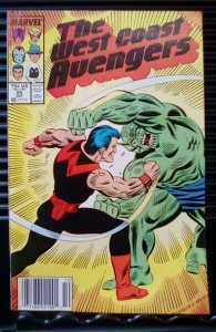 West Coast Avengers #25 Newsstand Edition (1987)