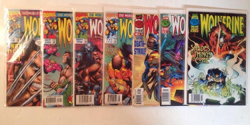 Wolverine 111 113 114 115 116 117 119 Near Mint Lot Set Run