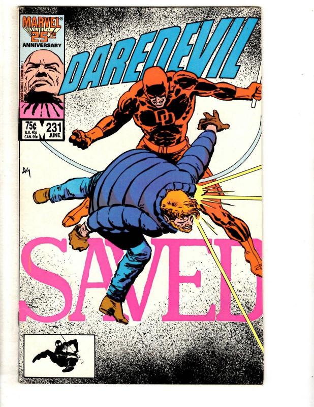 10 Daredevil Marvel Comic Books # 229 230 231 232 233 234 235 236 237 238 CR37