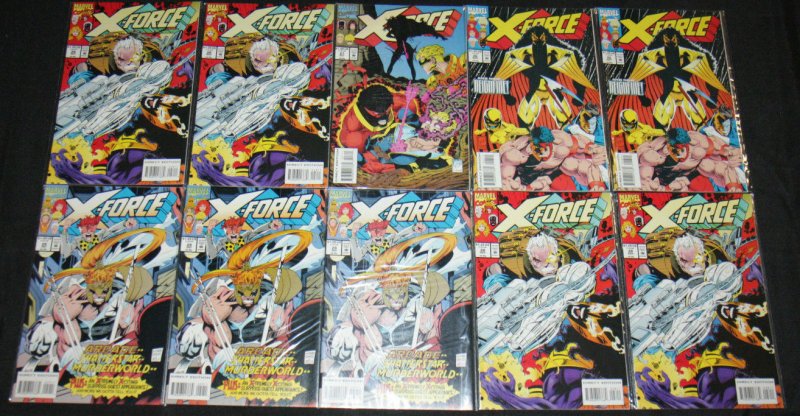 X-FORCE COMIC LOT 72PC (VF-NM) + VARIANT #1