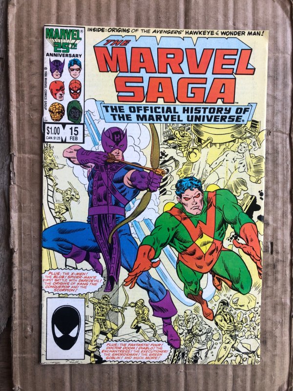 The Marvel Saga The Official History of the Marvel Universe #15 (1987)