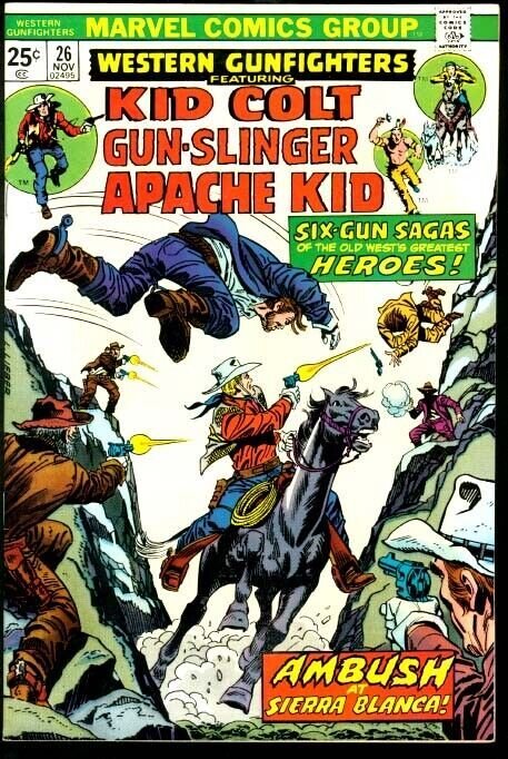 WESTERN GUNFIGHTERS #26-KID COLT/APACHE KID/ETC VF