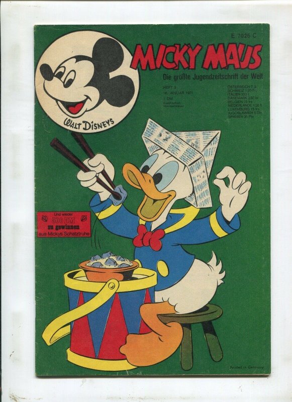 Mickey Mouse ~ German Mickey Mouse Hard To Find! ~ (Grade 7.0)WH
