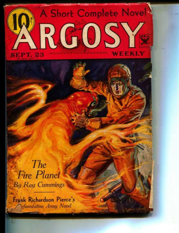 Argosy-Pulp-9/28/1933-Ray Cummings-Ferrin Fraser