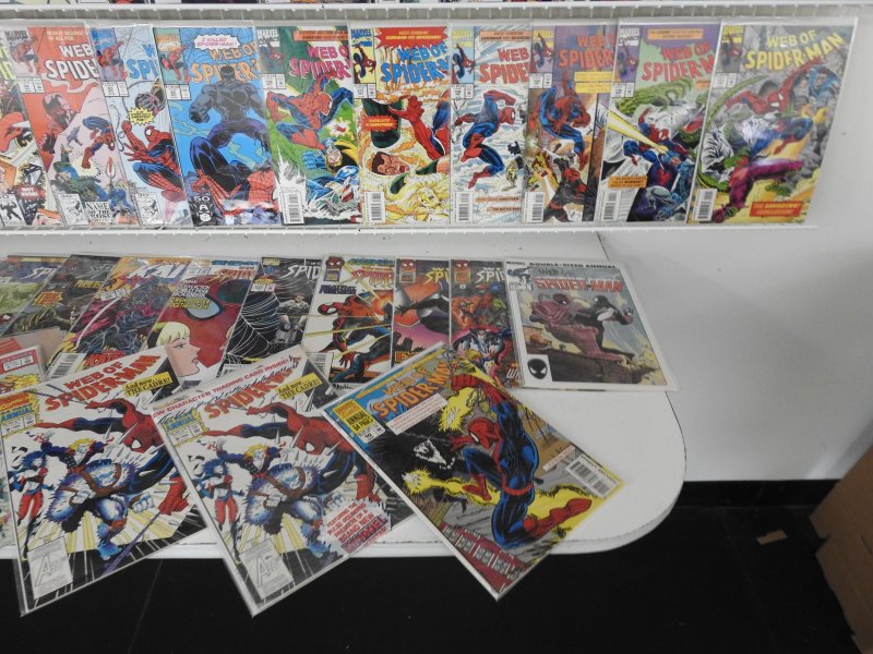 Complete Set Web of Spider-Man #1-129 Plus All Annuals!!! Avg. VF Condition!