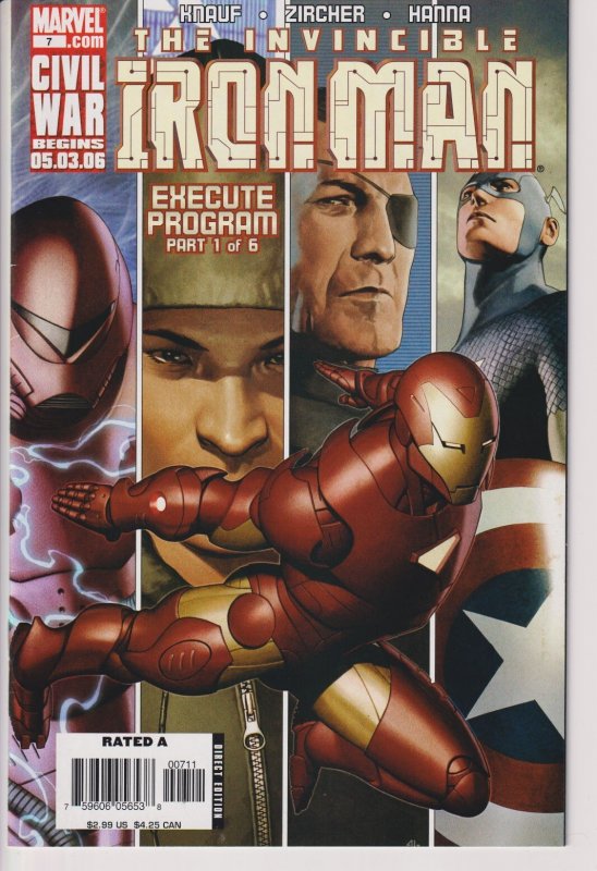 Marvel Comics! Iron Man! Issue #7 (2006)!