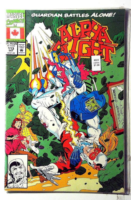 Alpha Flight #113 (1992) Marvel Comics 1st Print Comic Book