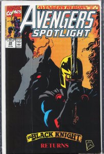 Avengers Spotlight #39 (1990) Black Knight