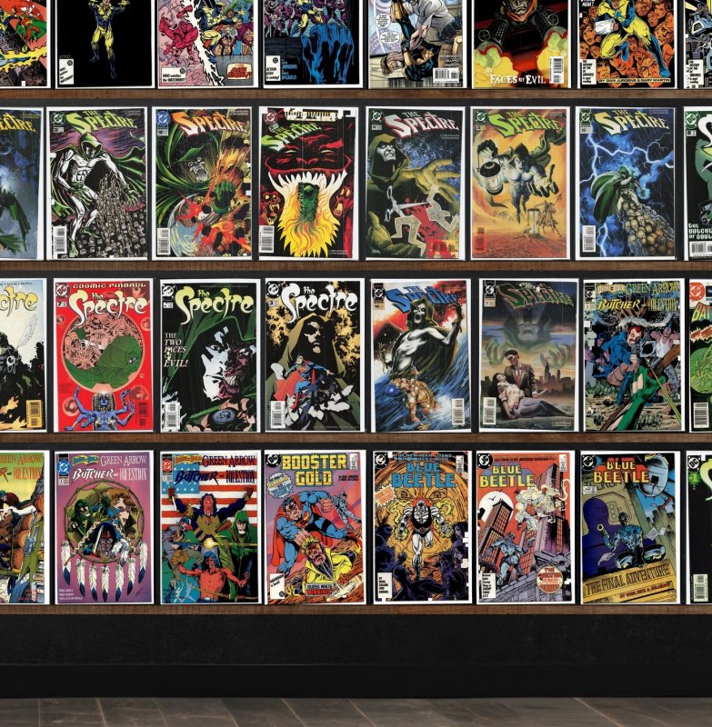 Huge Lot 150+ Comics with Booster Gold, The Spectre, Blue Devil & More!