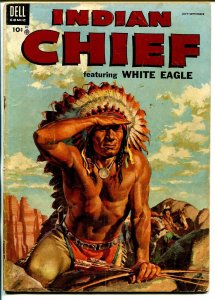 Indian Chief  #15 1954-Dell-Indian stories-White Eagle-VG