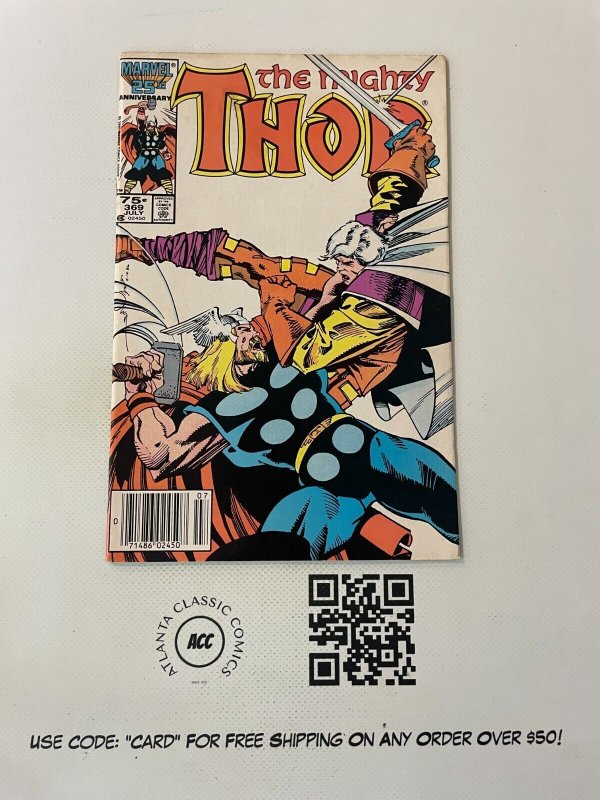 The Mighty Thor # 369 NM Marvel Comic Book God Of Thunder Asgard Magneto 7 J226