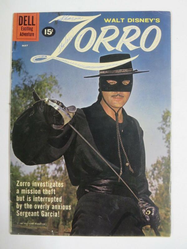 ZORRO #13 (Dell,3/1960) (VERY GOOD MINUS;VG-) Photo Cover! Walt Disney!