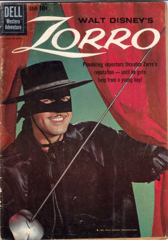 Zorro, Walt Disney Presents #9 (May-60) VG/FN Mid-Grade Zorro