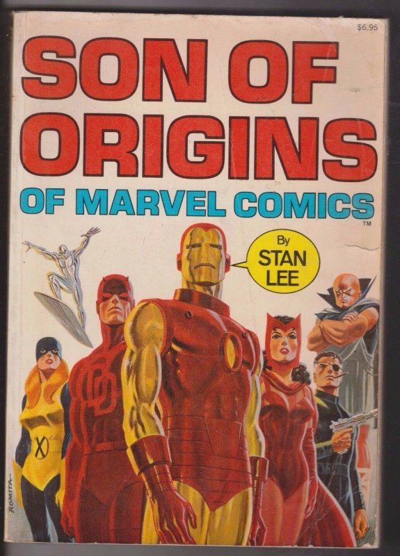 SON OF ORIGINS of MARVEL COMICS by STAN LEE 1975 VG - ROMITA COVER / IRON-MAN