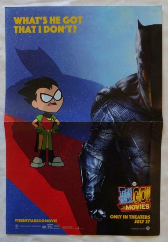 TEEN TITANS GO! Promo poster, 11 x 17, 2018, DC, Unused, ROBIN   011