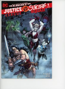 Justice League vs Suicide Squad 1 DCBS JLG Lopez Variant 9.0 (our highest grade)