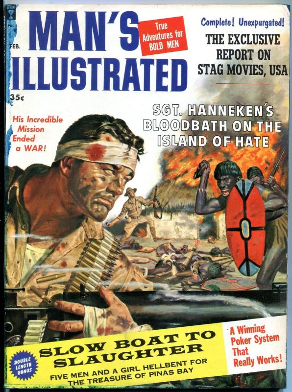 Man's Illustrated Magazine February 1960- Stag movies- Gail Ellis G/VG