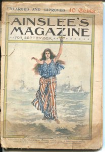 Ainslee's Magazine 9/1898-Warren Davis-pulp fiction-Dreisler-Brett Harte-FR