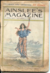 Ainslee's Magazine 9/1898-Warren Davis-pulp fiction-Dreisler-Brett Harte-FR