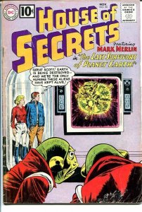 HOUSE OF SECRETS #50 1961-MARK MERLIN-LAST 10 cent ISSU G