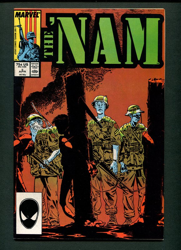 The Nam #5  /  9.0 VFN/NM  / Michael Golden Cover /  April 1987
