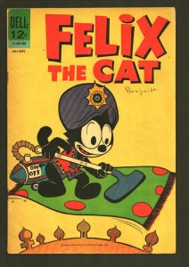 Felix The Cat #8 1964-Dell-Flying carpet cover-Based on the TV cartoon-VG
