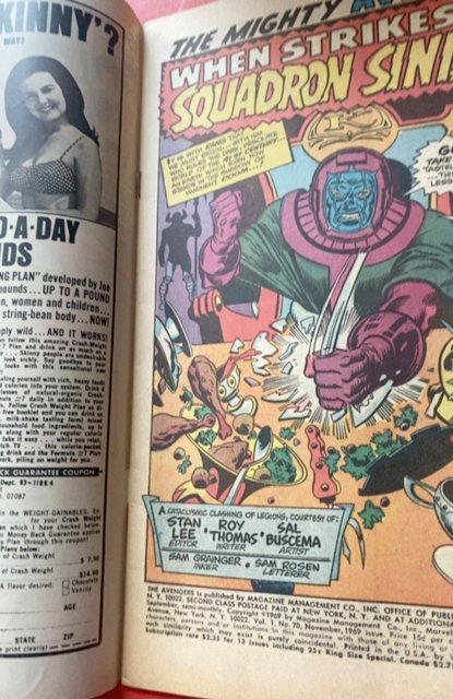 The Avengers #70 (1969)kang and squadron sinsiter