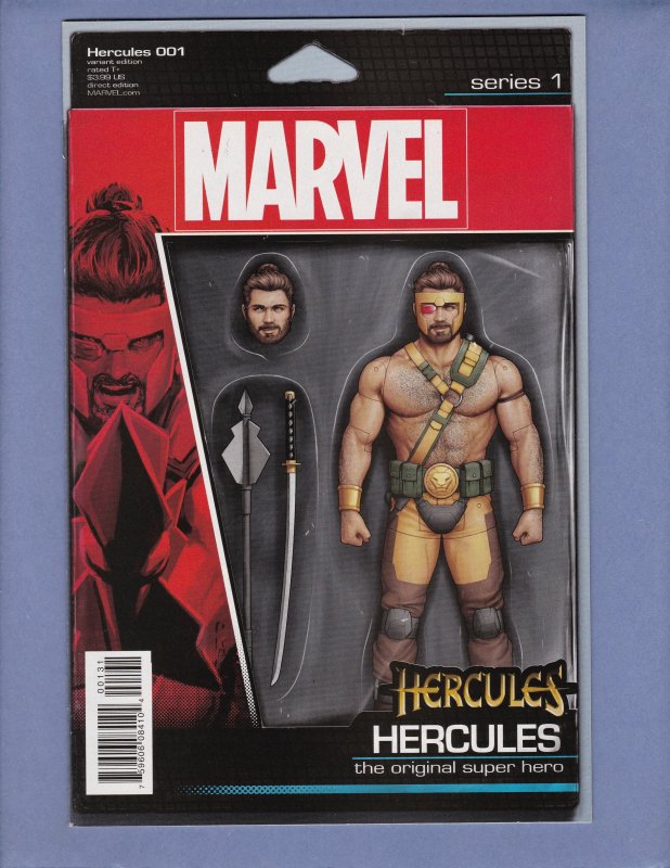 Hercules #1 NM- Action Figure Variant Cover Marvel 2016