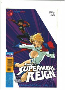 Tangent: Superman's Reign #8 NM- 9.2 DC Comics 2008 Power Girl app.