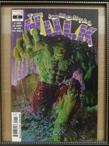 Immortal Hulk #1 - MARVEL - 9.4 -  1st App Jackie McGee, Alex Ross Cover N163