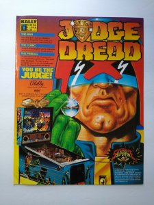 Judge Dredd Pinball FLYER Comic Book Edition Original 1993 Multi Page Super Hero 