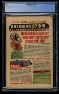 Fantastic Four #7 CGC GD+ 2.5 Off White to White 1st Kurrgo! Marvel Comics