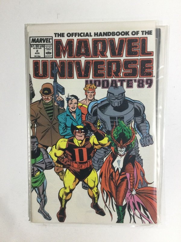 The Official Handbook of the Marvel Universe #2 (1989) VF3B129 VERY FINE 8.0