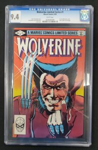 Wolverine Limited Series #1 1st solo CGC 9.4 1982 Marvel Comics NM