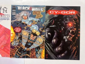 4 Indie Comics T.W.D # 135+Deathblow # 1+Black & White # 1 + Cy-Gor # 1 39 JS46