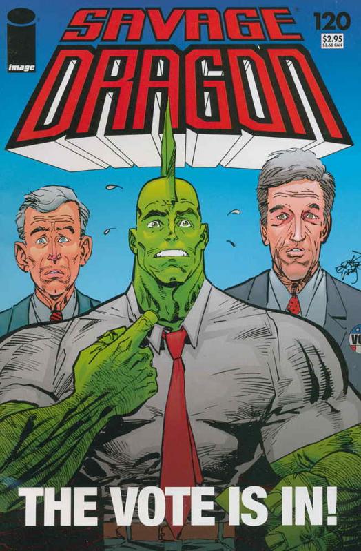 Savage Dragon, The #120 VF/NM ; Image | George Bush/John Kerry cover