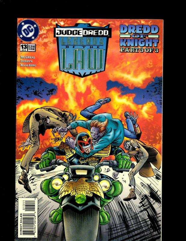 10 Comics The Way of the Warrior #32 33 34, Judge Dredd #4 5 6 7 8 12 13 J344