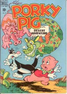 PORKY PIG F.C. 277 FINE 1950 Psychedelic Dragon cvr COMICS BOOK