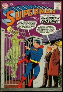 SUPERMAN #129 1959-LOIS LANE GHOST ISSUE-DC COMICS G/VG