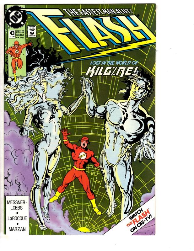 4 Flash DC Comic Books # 41 42 43 44 Wally West Kilg%re Messner-Loebs WT14